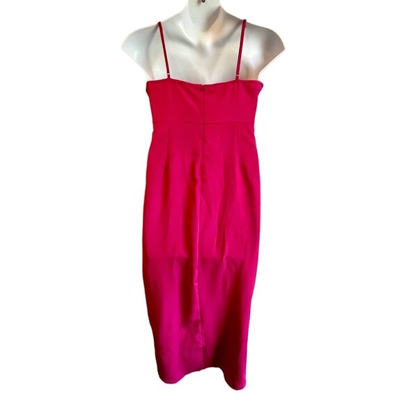 Aigeman Spaghetti Strap V Neck Front Cross Slit Dress Women's Size 12-14 - Picture 5 of 10